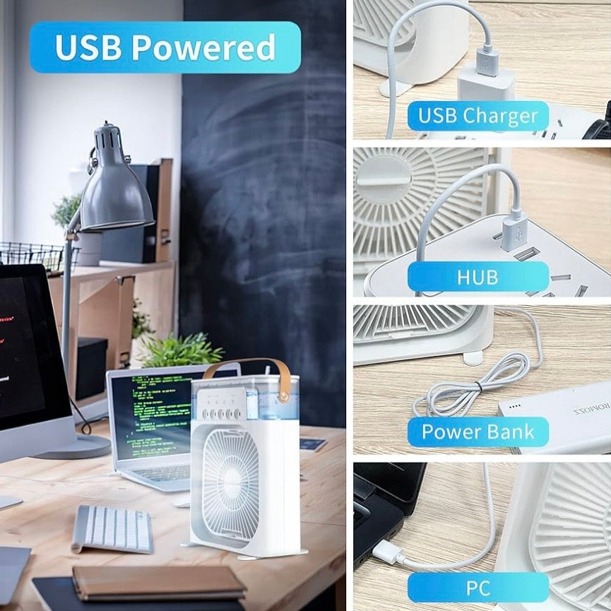 Portable Air Conditioner 4 in 1 Mini Air Cooler with Humidifier