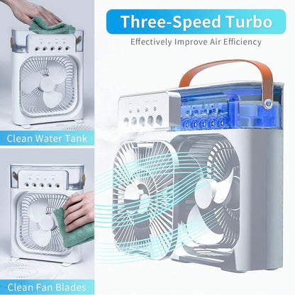 Portable Air Conditioner 4 in 1 Mini Air Cooler with Humidifier